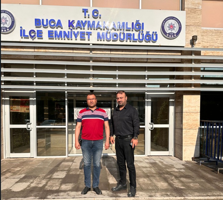 Genel Başkanımız Bedri YALÇIN, Buca İlçe Emniyet Müdür Yardımcısı ÖZGÜR DİNÇ'İ ziyaret etti.