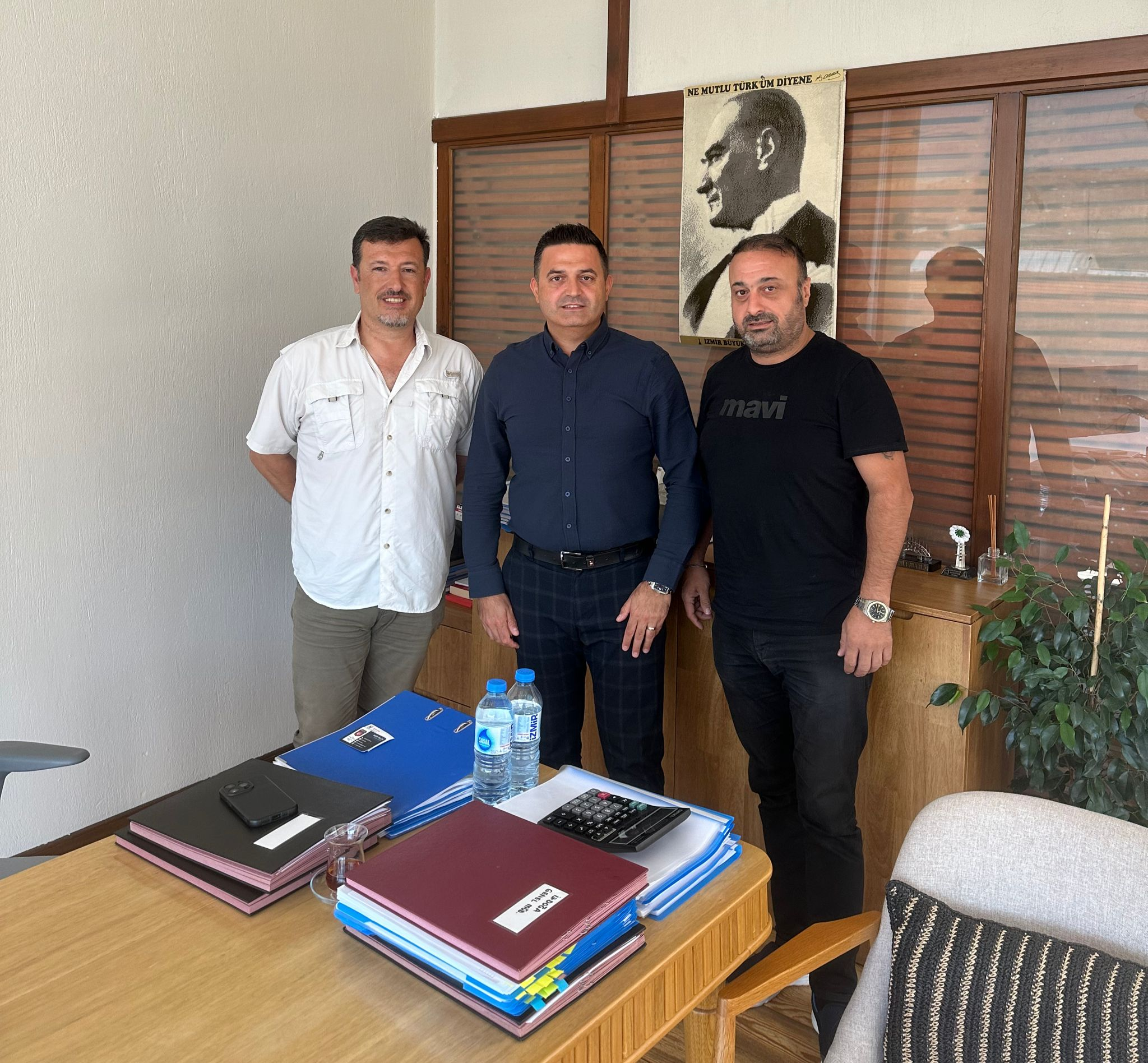 Genel Başkanımız Sayın Bedri YALÇIN İZDOĞA Genel Müdürü Yücel Kar'ı ziyaret etti.